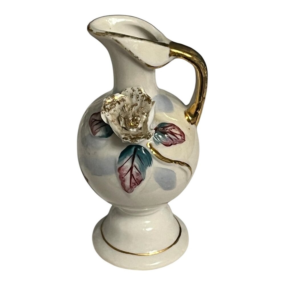 Vintage Detroit Zoo Souvenir Mini Pitcher Vase Made in Japan